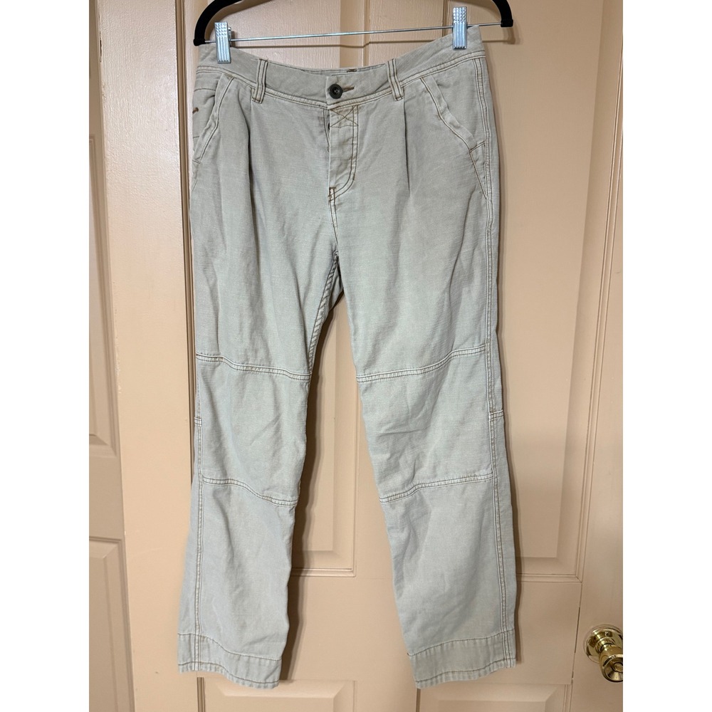Free People Utility Pleated Knee Seam Pants Beige Sand Size 26 51855-16515123